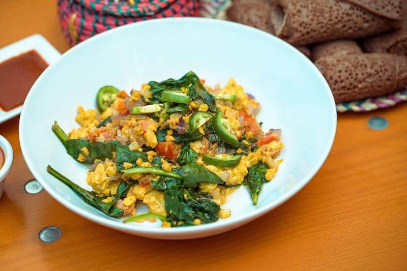 Enkulal Firfir (Ethiopian Scrambled Eggs)